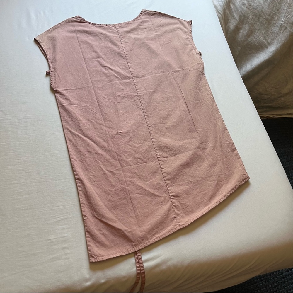 NWT +BERYLL mauve pink sleeveless asymmetrical tunic length tank top shirt - Picture 4 of 6